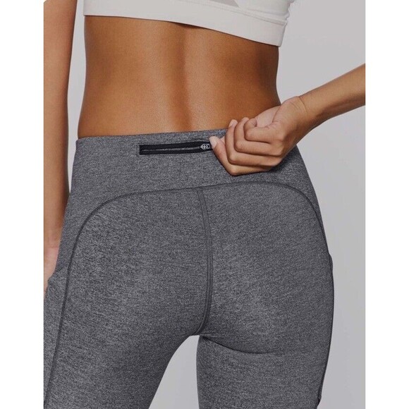 Lululemon Speed Up Tight 28" Full-On Luxtreme Heather Black Leggings Sz 6 W5ATOS - Picture 7 of 15